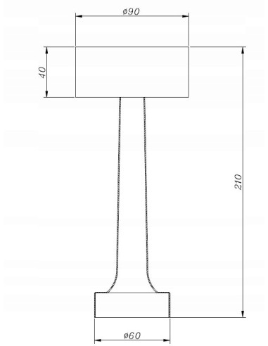 Lampa nocna TAVOLO ART DECO z metalowym wykończeniem, USB-C i regulacją barwy światła w stylu nowoczesnym.