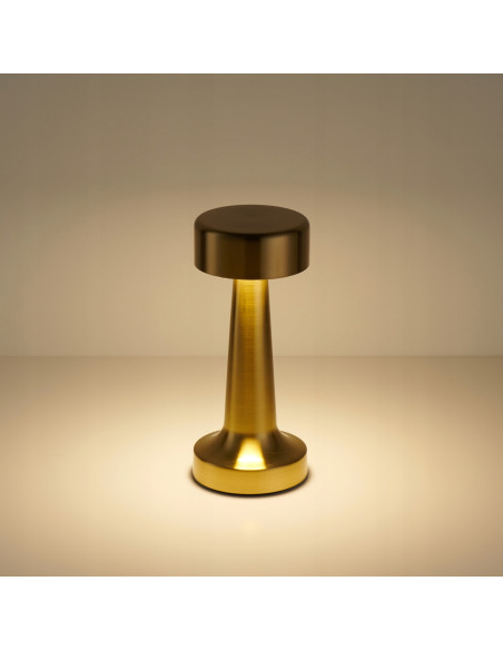 Lampa stołowa LED TAVOLO ART DECO - Elegancka dekoracja z regulacją barwy światła do biur i hoteli