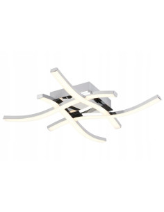 Plafon LED Bradox w nowoczesnym designie z chromowanymi pałeczkami – eleganckie oświetlenie do wnętrza