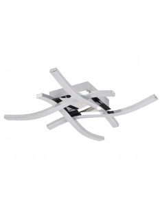 Plafon LED Bradox w nowoczesnym designie z chromowanymi pałeczkami – eleganckie oświetlenie do wnętrza 2