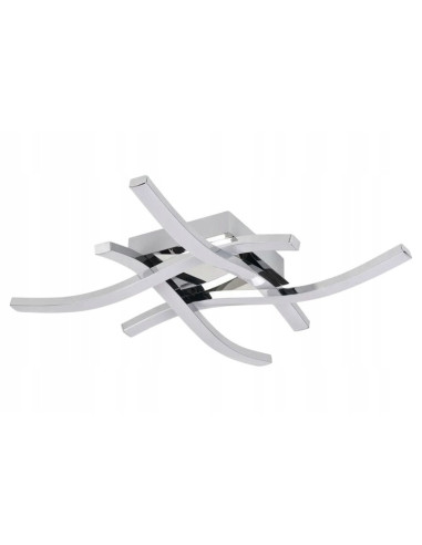 Plafon LED Bradox w nowoczesnym designie z chromowanymi pałeczkami – eleganckie oświetlenie do wnętrza