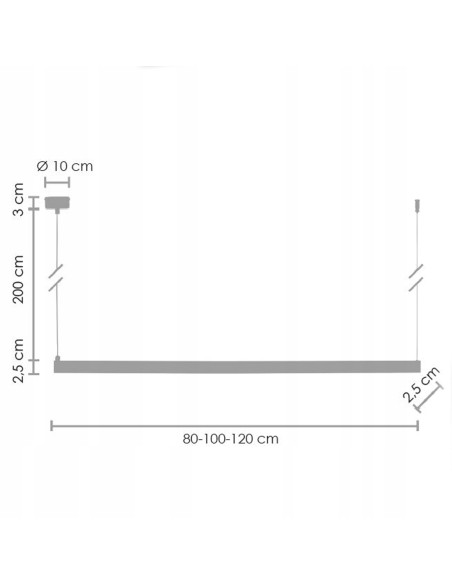 Lampa biurowa LED BEAM w złotym kolorze, minimalistyczna, 4000K, 950lm - nowoczesne oświetlenie do biur i wnętrz.
