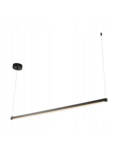 Lampa sufitowa BEAM LED – czarny metal, minimalistyczny design do salonu, jadalni, biura i kuchni