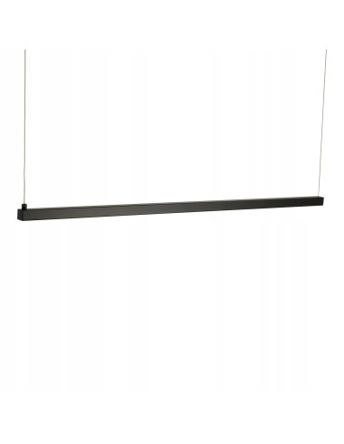 Nowoczesna czarna lampa sufitowa LED BEAM - eleganckie oświetlenie do biur i przestrzeni komercyjnych