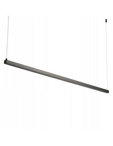 Lampa sufitowa BEAM LED – czarny metal, minimalistyczny design do salonu, jadalni, biura i kuchni