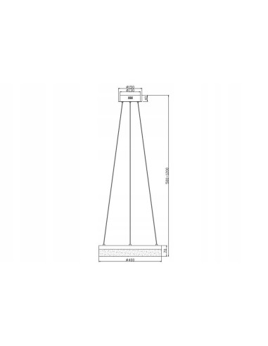 Lampa LED Ring Cornelia 24W, skandynawski design, 4000K, 40 cm, doskonała do salonu i jadalni