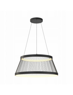 Nowoczesna lampa wisząca LED BALU czarna z drucianym kloszem – elegancja i funkcjonalność do każdego wnętrza