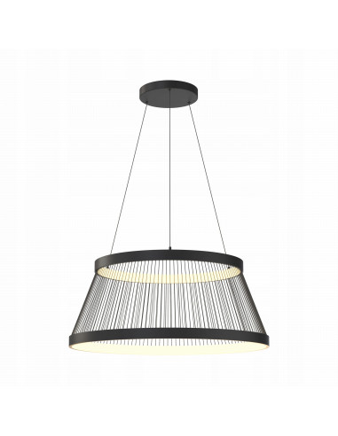 Nowoczesna lampa wisząca LED BALU czarna z drucianym kloszem – elegancja i funkcjonalność do każdego wnętrza