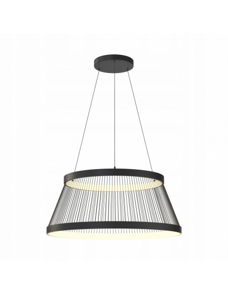 Nowoczesna lampa wisząca LED BALU czarna z drucianym kloszem – elegancja i funkcjonalność do każdego wnętrza