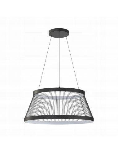 Nowoczesna lampa wisząca LED BALU czarna z drucianym kloszem – elegancja i funkcjonalność do każdego wnętrza