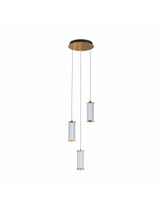 Lampa wisząca LED CALLY 3-punktowa w złocie - nowoczesny design do biur i wnętrz domowych 2