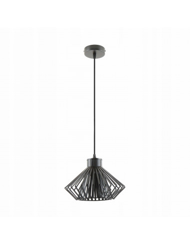 Nowoczesna wisząca lampa DOLIA A8080-BK w czarnej klatce E27 - elegancki dodatek do każdego wnętrza