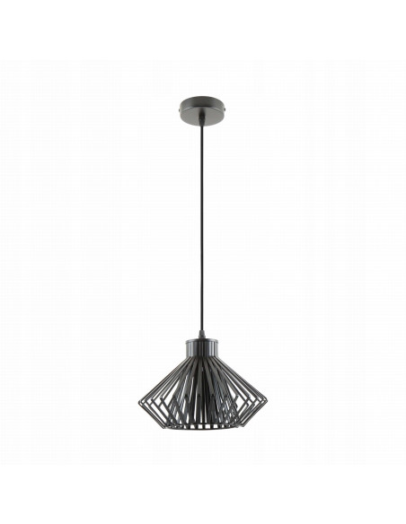 Nowoczesna wisząca lampa DOLIA A8080-BK w czarnej klatce E27 - elegancki dodatek do każdego wnętrza