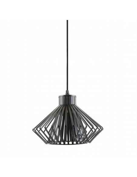 Nowoczesna wisząca lampa DOLIA A8080-BK w czarnej klatce E27 - elegancki dodatek do każdego wnętrza