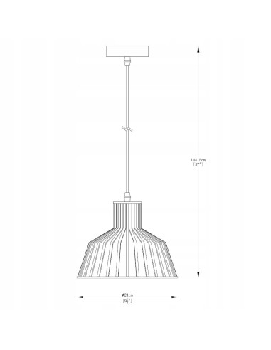 Lampa wisząca DOLIA w matowej czerni - elegancki dodatek do nowoczesnych wnętrz, E27 40W