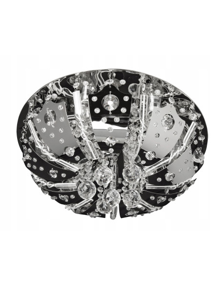 Lampa sufitowa kryształowa Venti P-Y 0644/6 z pilotem, nowoczesny design z lustrzaną podstawą, 6 punktów świetlnych