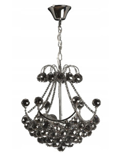 Kryształowy żyrandol Venti W-12060/3 CR+SM z 9 źródłami E14, chromowane wykończenie do eleganckich wnętrz