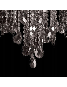 Lampa wisząca kryształowa Venti Giuseppe W-E 0705/6 CR+WT, elegancki żyrandol do jadalni i salonu 2