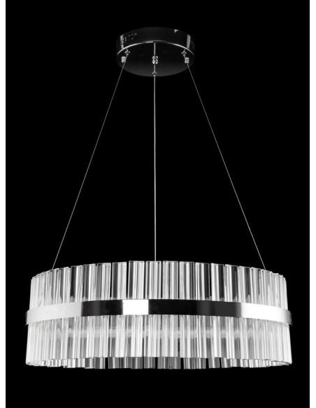 Nowoczesna lampa wisząca kryształowa Venti W-E 1694/37W – elegancki żyrandol do jadalni i salonu z regulacją wysokości