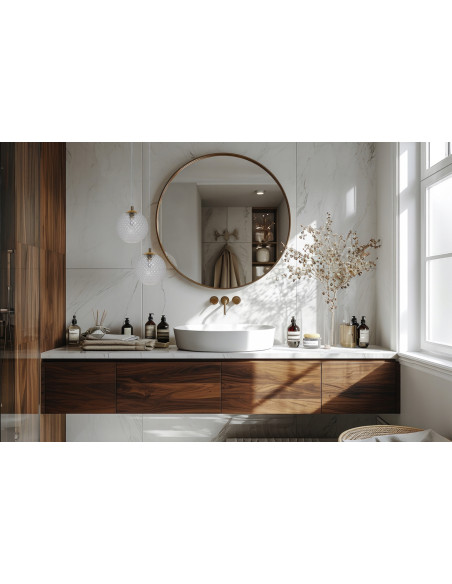 Lampa wisząca CANNES z trójwymiarowym kloszem szklanym w złotym wykończeniu idealna do nowoczesnych wnętrz