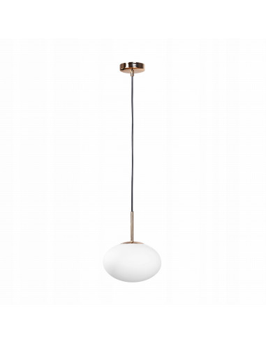 Lampa wisząca OMI w białym i złotym, nowoczesny design do kuchni i jadalni, elegancka i funkcjonalna.
