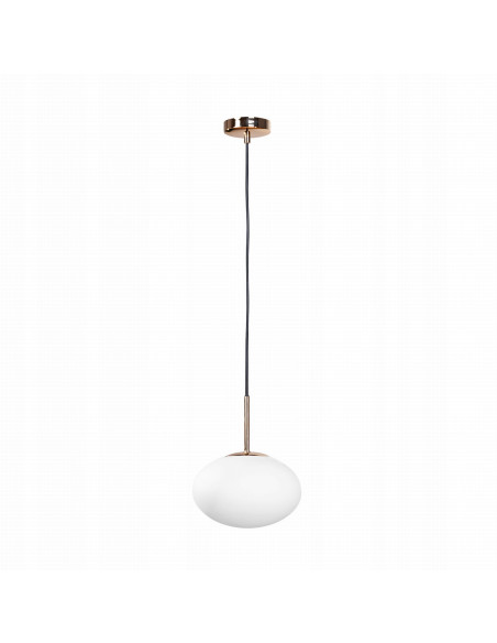 Lampa wisząca OMI w białym i złotym, nowoczesny design do kuchni i jadalni, elegancka i funkcjonalna.