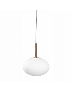 Lampa wisząca OMI w białym i złotym, nowoczesny design do kuchni i jadalni, elegancka i funkcjonalna. 2