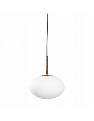 Lampa wisząca OMI w białym i złotym, nowoczesny design do kuchni i jadalni, elegancka i funkcjonalna.