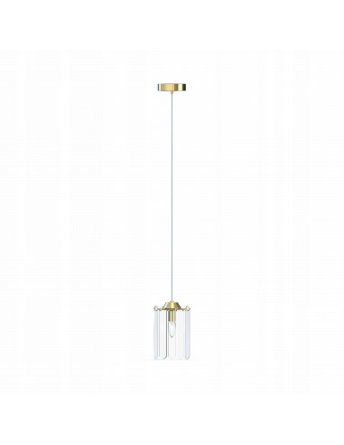 Lampa wisząca NIRA E14 z mosiężnymi detalami – eleganckie oświetlenie do kuchni i jadalni w nowoczesnym stylu