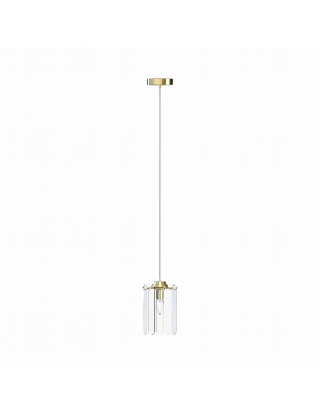 Lampa wisząca NIRA E14 z mosiężnymi detalami – eleganckie oświetlenie do kuchni i jadalni w nowoczesnym stylu