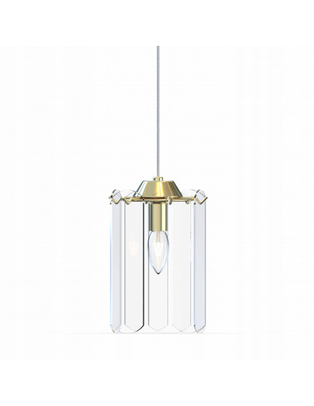 Lampa wisząca NIRA E14 z mosiężnymi detalami – eleganckie oświetlenie do kuchni i jadalni w nowoczesnym stylu