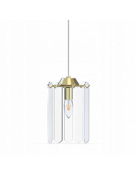 Lampa wisząca NIRA E14 z mosiężnymi detalami – eleganckie oświetlenie do kuchni i jadalni w nowoczesnym stylu