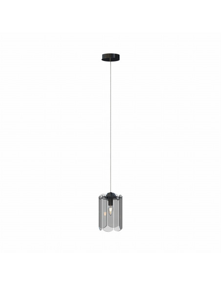 Lampa wisząca NIRA w czarnym chromie - elegancki dodatek oświetleniowy do nowoczesnych wnętrz