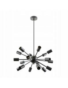 Nowoczesna lampa sufitowa MANDI w czerni - elegancki akcent do salonu i biura od marki Zuma Line