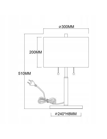 Elegancka lampa nocna Fogo z czarnym abażurem - stylowe oświetlenie do sypialni i biura, doskonałe do nowoczesnych wnętrz