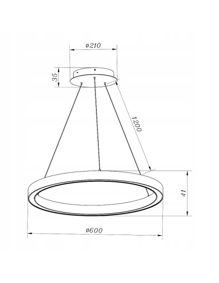 Lampa wisząca CARLO LED, minimalistyczna z aluminium, srebrzysta, do nowoczesnych wnętrz - Zuma Line.