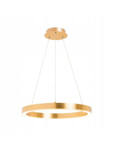 Lampa wisząca LED CARLO w złotym i żółtym, eleganckie oświetlenie do salonu i kuchni, marka Zuma Line