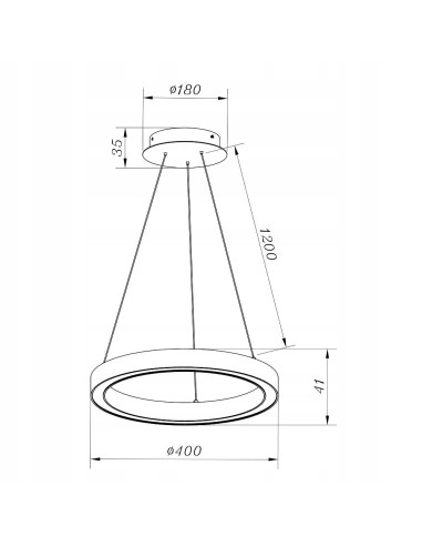 Lampa wisząca CARLO w srebrnym kolorze, LED 2500 lumenów, nowoczesny styl do kuchni, holu, biura i salonu.