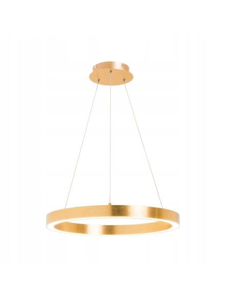 Lampa wisząca CARLO w srebrnym kolorze, LED 2500 lumenów, nowoczesny styl do kuchni, holu, biura i salonu.