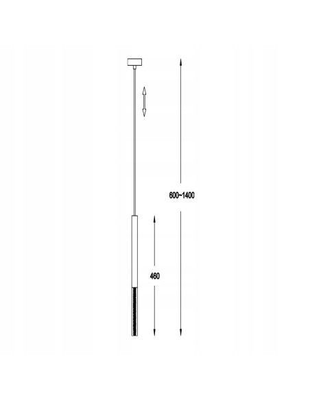 Lampa Wisząca ONE LED - Elegancka Czarna z Bąbelkami, Minimalistyczna, 140 cm, Idealna do Kuchni i Jadalni, ZUMA LINE