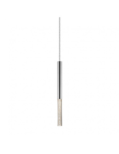 Nowoczesna lampa wisząca LED ONE ZUMA LINE, srebrna, minimalistyczny design, 450 lumenów, idealna do wnętrz.