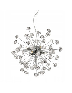 Lampa sufitowa STAR - Nowoczesny żyrandol z lodowymi kloszami w eleganckim chromie do każdego wnętrza 2