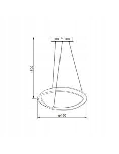 Lampa sufitowa LED GIRONA w kolorze niklowym, 150 cm, nowoczesny zwis do każdego stylowego wnętrza 2