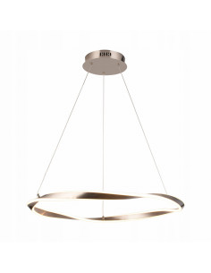 Lampa wisząca GIRONA w piaskowej barwie - nowoczesny design do eleganckich wnętrz z funkcjonalnym oświetleniem LED