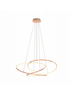 Lampa sufitowa CHOLET w francuskim złocie, LED 56W, elegancka, 150 cm, do salonu, biura i jadalni