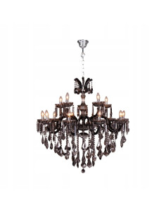 Ekskluzywny żyrandol CAMILLE CHATEAU z ciemnymi kryształami – Luksusowe oświetlenie do eleganckich wnętrz