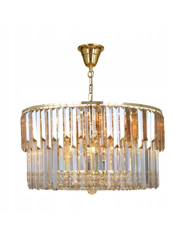 Ekskluzywny żyrandol CAMILLE CHATEAU z ciemnymi kryształami – Luksusowe oświetlenie do eleganckich wnętrz