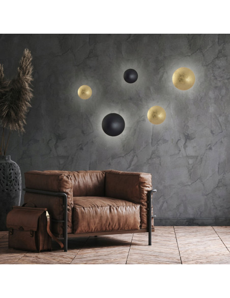 Lampa sufitowa LED Platillo w czerni - nowoczesny plafon minimalistyczny z regulacją barwy światła