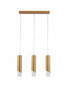 Lampa sufitowa Hardin 3-punktowa w eleganckim złotym kolorze, nowoczesny design do salonu i kuchni