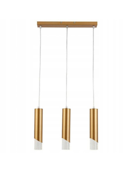 Lampa sufitowa Hardin 3-punktowa w eleganckim złotym kolorze, nowoczesny design do salonu i kuchni